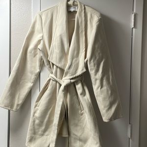 Off white pea coat